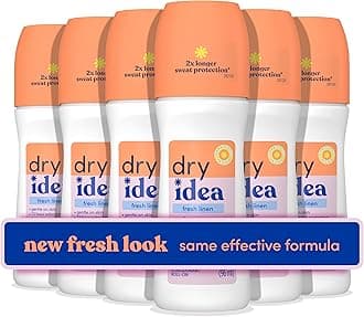Dry Idea Roll-On Deodorant & Antiperspirant | 2X Longer Sweat Protection | 72...