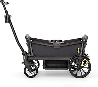 All-Terrain Cruiser XL | Premium Off-Road Wagon Stroller for Babies, Toddlers, and Kids | Push/Pull/Push-Along Steering for Uneven Terrain | JPMA Certified | Lightweight and Collapsible | 4 Seats