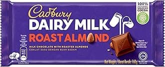 Cadbury Dairy Milk Roast Almond Bar Pouch, 165 g