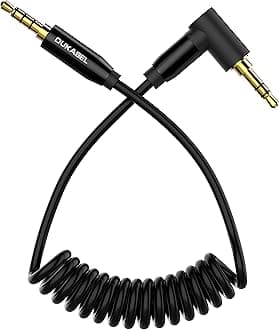DUKABEL TRS TRRS Microphone Adapter, DC7 TRRS Replacement Patch Cable for VideoMicro/Wireless Go/Recorder/iOS & Android Smartphone