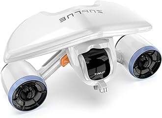 Sublue Mix Underwater Scooter with Action Camera Mount 30 Minutes 22lbf 131ft Waterproof Dual Motors Water Sports Pool Diving Snorkeling for Adults Gray Battery Version