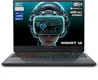 Thunderobot Radiant 16 WQXGA Gaming Laptop, 16" WQXGA 240Hz 2.5K Display, 14th Gen Intel i7-14650HX, GeForce RTX 4060, 32GB DDR5 RAM, 1TB PCIe SSD, RGB Backlit Keyboard, Wi-Fi 6, Windows 11, Gray