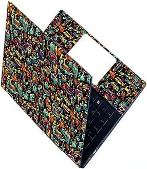 ANCIARY Full Laptop Skin Stickers HD Quality Sticker for Laptops Upto 15.6" Compatible with Apple/Dell/HP/Lenovo/Acer/Asus/Sony (Dustproof|Waterproof|Scratchproof|Reusable) - Doodle FL1