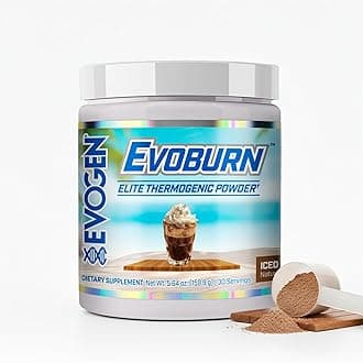 Evoburn - Thermogenic Fat Burner for Men & Women | Energy, Focus, & Appetite Control | Advanced Metabolism Booster Fat Burner Formula with MitoBurn & Caffeine | Iced Mocha Coffee | 30 Servings