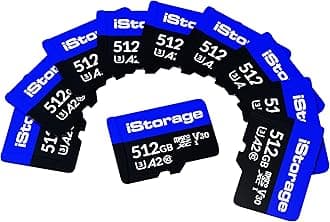 10 Pack iStorage microSD Card 512GB | Encrypt Data stored on iStorage microSD Cards Using datAshur SD USB Flash Drive | Compatible with datAshur SD Drives only