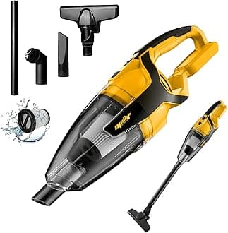 120W Cordless Handheld Vacuum Cleaner Compatible with Dewalt 20v Max Battery (Tool Only) Portable for Hard Floor Carpet Car Pet Hair Cleaning