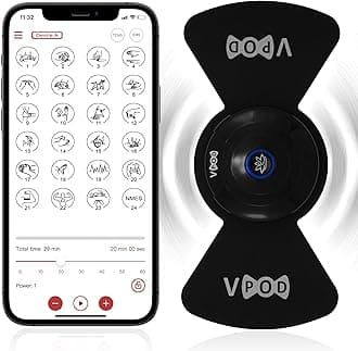 - Massage Therapy Concepts VPOD Wireless TENS Unit Muscle Stimulator - Bluetooth Device with 24 Therapy Modes for Pain Relief - HSA FSA Eligible for Back Neck Nerve Pain