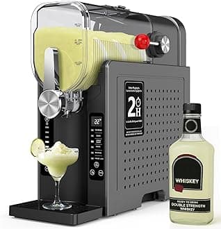 Slushie Machine for Home - No Ice Needed 70oz Slushy Frozen Drink Maker, 6 Pre-set Programs, 12 Hour Timer to Craft Frozen Margaritas Machine, Slurpee, Frappe and Alcohol Drink for Party Bar