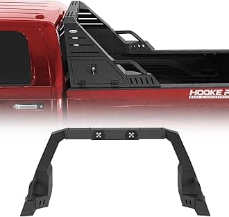 u-Box Full-Size Truck Roll Bar w/LED Spotlights & Storage Lock Box for Dodge Ram 1500, Ford F-150, Toyota Tundra, Chevy Silverado 1500, GMC Sierra 1500 - Adjustable Width