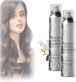 Halovida Dry Shampoo, Dry Shampoo, Volumizing Dry Shampoo, Instantly Fresh Volumizing Hair Dry Shampoo, Dry Shampoo Spray, Dry Shampoo for Dark Hair, Hair Dry Shampoo (2pcs)