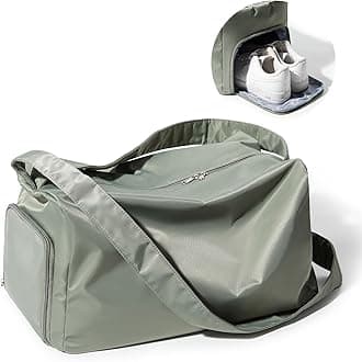 Large Gym Bag with Shoe Compartment, Workout Sport Duffle Bag for Women Travel, Waterproof Shoulder Overnight Bags Lightweight Carry on Tote Bags for Swim, Yoga, Dance