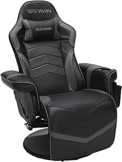 RSP-900 Racing Style, Reclining Gaming Chair, 35.04" - 51.18" D x 30.71" W x 37.01" - 44.88" H, Gray