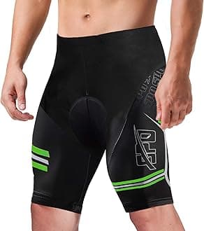 sponeed Men's Cycling Shorts Padded Bicycle Riding Pants Bike Biking Clothes Cycle Wear Tights