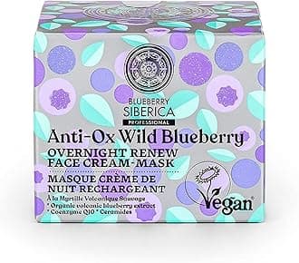 Anti-OX Wild Blueberry. Overnight renewing face cream-mask