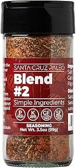 Seasoning Blend #2, Sweet and Smoky Spice for Chicken, Steak, Burgers, Wings and Ribs, Garlic, Sea Salt, Black Pepper, Rosemary and Paprika, Gluten Free, Keto, Paleo, 3.5 Oz Jar