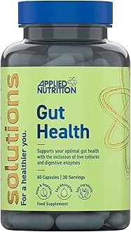 Applied Nutrition - Solutions - Gut Health - Advanced Digestive Support - Best Gut Repair - Best Immune Booster - Optimal Health Benefit - (60 Capsules – 30 Servings)