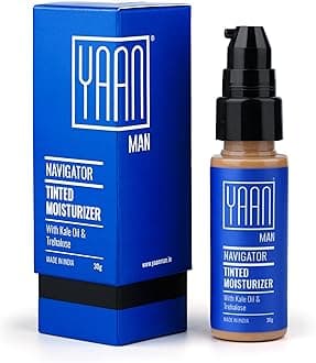 Tinted Face Moisturizer for Men | With Goodness of Kale Oil & Trehalose | Moisturisers + Foundation | Healthy and Balanced Skin | For All Skin Type (Light) 1 Oz