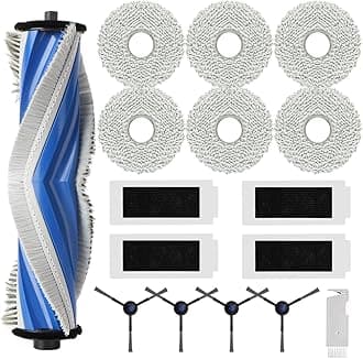 Cleptorize Accessories Kit for ECOVACS DEEBOT T30S/ T30S Combo/ T30 Omni/ T30 PRO OMNI Robot Vacuum, Replacement Parts with 1 Main Brush (Zero Tangle Brush), 4 HEPA Filter, 4 Side Brush, 6 Mop Pads