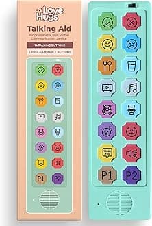 AAC Device for Autism & Speech Therapy. Non Verbal Communication Tools for Kids & Adults. Programmable AAC Communication Device. Alternative to Autism Communication Cards & PECS Cards for Autism