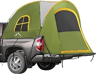 Pickup Truck Tent, Waterproof PU2000mm Double Layer for 5.5-6.5 FT Truck Bed, Portable Truck Bed Tent for Camping
