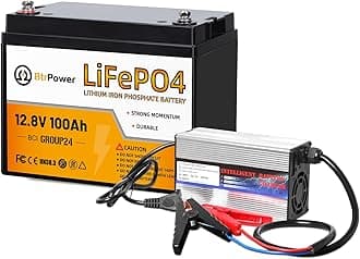 12V 100Ah Mini LiFePO4 Lithium Battery, 100A BMS, 10 Years Lifetime 15000+ Cycles, Max. 1280Wh Energy LiFePO4 Battery in Small Size, Perfect for RV, Boat Marine Trolling Motor Camping