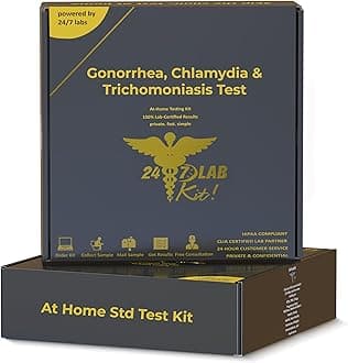 247Labkit at-Home STD Testing Kit for Men & Women | Trichomoniasis, Gonorrhea & Chlamydia Test – Discreet and Accurate Results – Private and Secure – CLIA Certified Labs – Testing on Your Own Terms