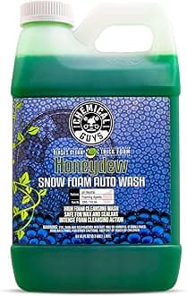 Chemical Guys Car Wash Soap for Foam Cannon or Bucket, Honeydew Snow Foam Car Wash Soap for Trucks, Motorcycles, RVs & More, Super Suds, Honeydew Scent - 64 oz (Half Gallon)