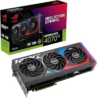 ASUS ROG Strix GeForce RTX 4070 Ti OC Edition Gaming Graphics Card (PCIe 4.0, 12GB GDDR6X, HDMI 2.1a, DisplayPort 1.4a)