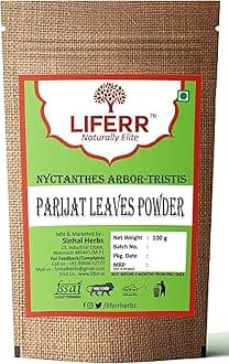 Metrol Parijat Leaves Harsingar Leaves Powder - Nyctanthes Arbor-tristis Powder - Night Jasmine (100g)
