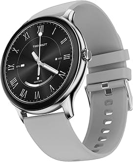 Fire-Boltt Phoenix Round Smart Watch 1.38″ HD Display with Bluetooth Calling, SpO2 & Heart Rate Monitor, 120+ Sports Modes, IP67 Waterproof, Fitness Tracker Smartwatch for Men & Women - Grey