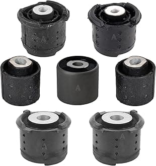 Complete Rear Subframe Kit 7 Pcs - Rear Axle Subframe Control Arm Mount Bushings for E46 3 SERIES 2000-2005, E83 X3 2004-2008, OEM compatible 33176751808, 33171093565, 33316769376
