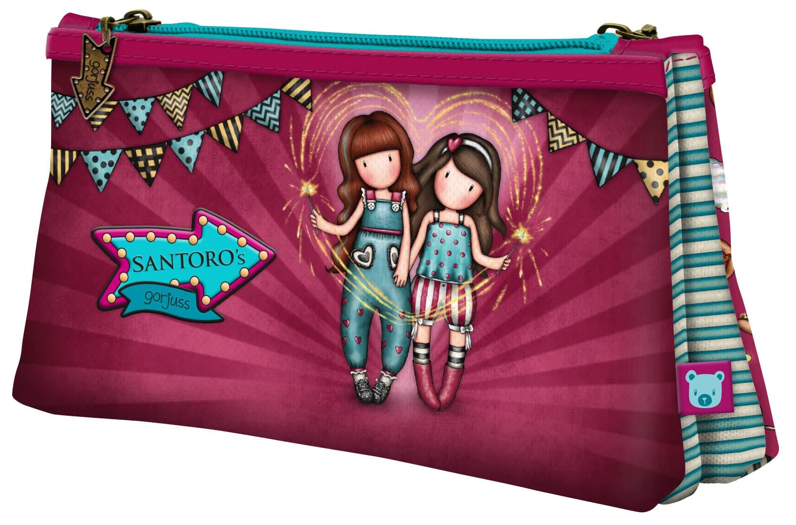 Gorjuss - Double Pencil Case - Fireworks