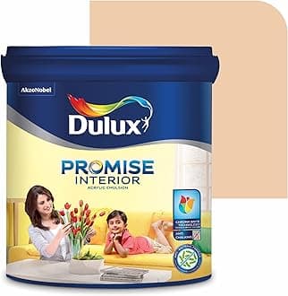 Dulux Promise Interior Emulsion Paint (1L, Orange Pekoe) | Wall paint with Chroma Brite Technology for brighter longer-lasting colors | Rich finish | Anti-chalk | Water-based | 3-year warranty