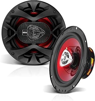 CH6520 Chaos Series 6.5 Inch Car Door Speakers - 250 Watts Max, 2 Way, Full Range, 1 Inch Tweeter, Coaxial, Sold in Pairs, Bocinas Para Carro