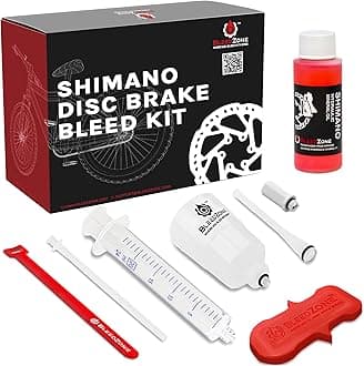 Shimano Brake Bleed Kit with 60ml Mineral Oil- Hydraulic Brake Bleed Kit for Shimano Disc Brakes, Bike Brake Bleeder Kit, and Mineral Oil Brake Maintenance