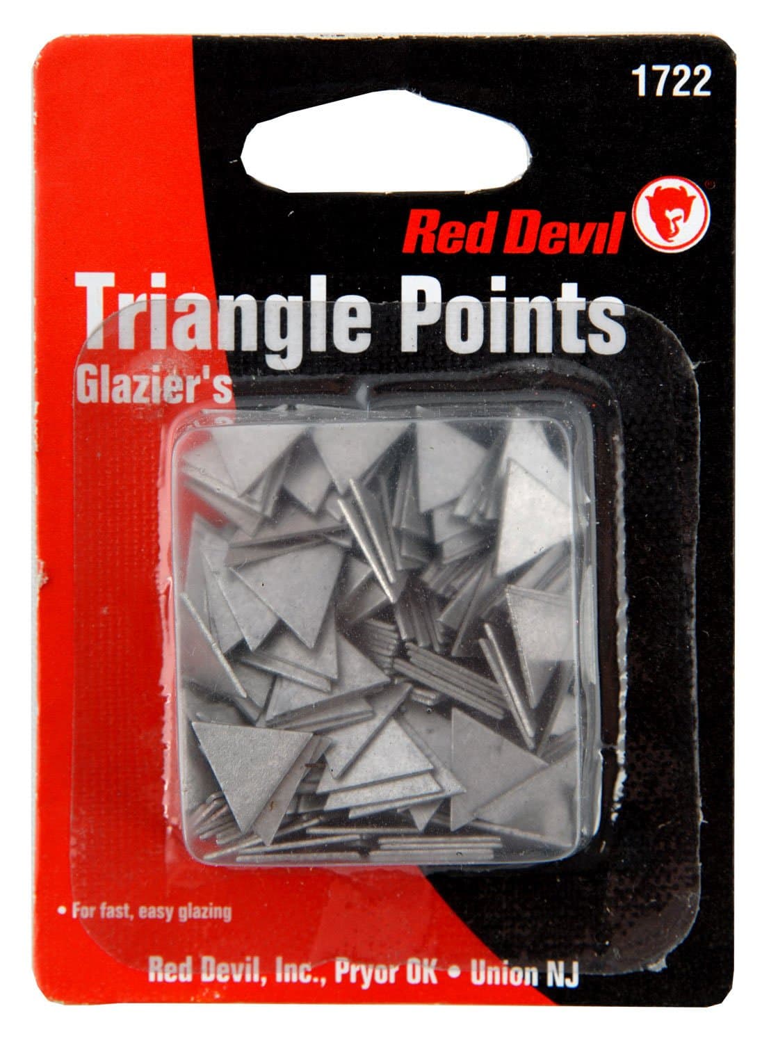 Red Devil1722 Glazing Triangle Points, 150 Piece