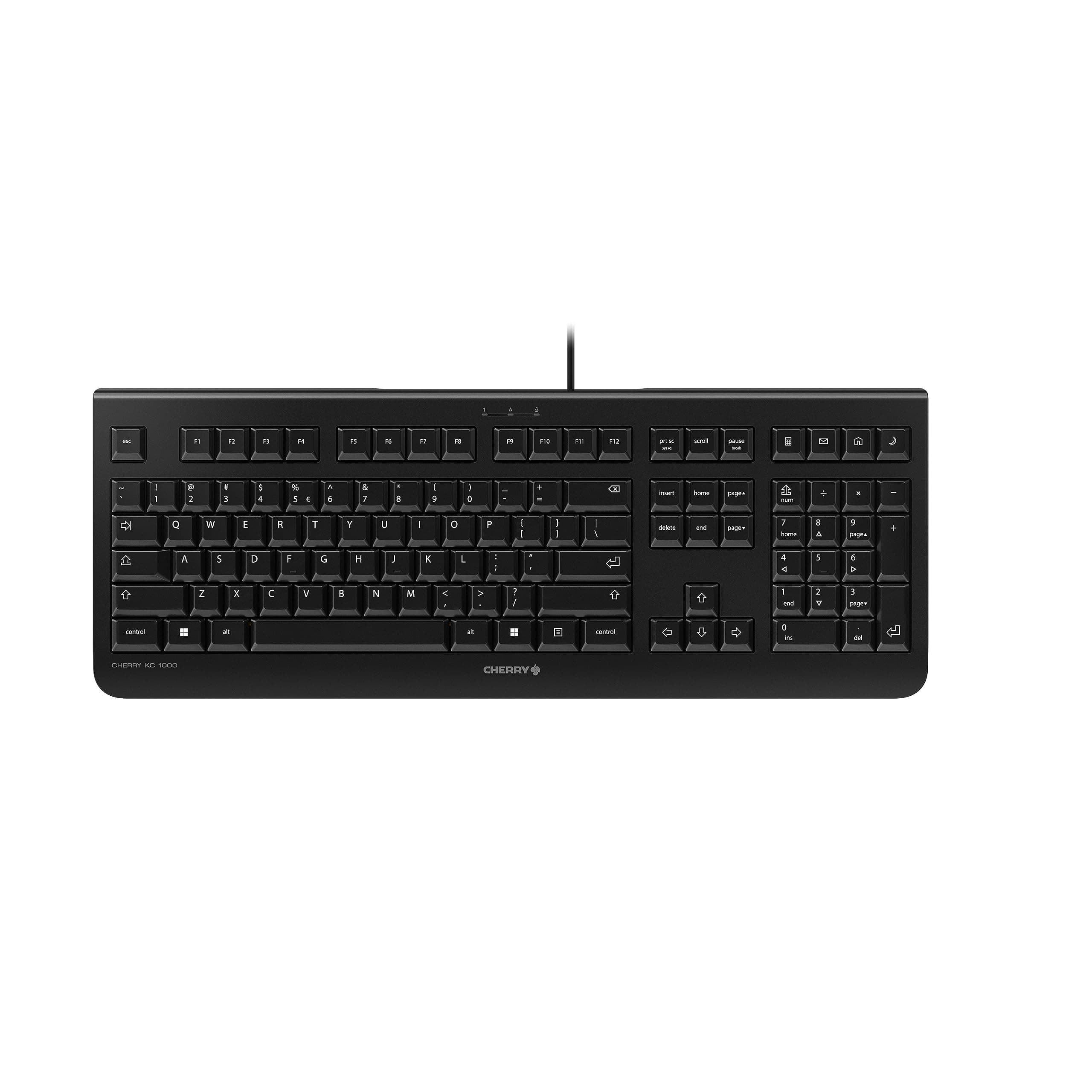 WhisperKey Economy Keyboard, Black - 104 Keys - JK-0800EU-2