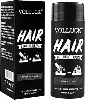Hair Fibres 28g – Instant Coverage for Thinning Hair – Creates a Naturally Fuller, Thicker Look – Lightweight, Natural Finish, Easy to Apply & Wash Off – For Men & Women (Dark Brown)