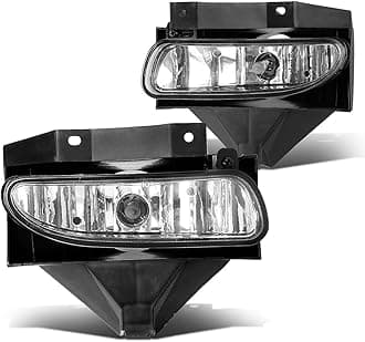 DNA MOTORING FL-ZTL-115-CH Fog Light Driver & Passenger Side Enhance visibility [Compatible with 99-04 Ford Mustang GT]