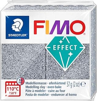 STAEDTLER FIMO Effect Polymer Clay: Granite, Oven Bake Clay for Jewelry, Sculpting, Adult Crafts
