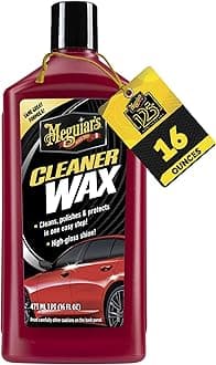 Meguiar’s Cleaner Wax, Liquid Car Wax For Diy Drivers & Detailers—Cleans, Polishes And Protects; Use On Exterior Paint And Clear Coat Surfaces On Cars, Trucks & Suvs - 16 Oz Bottle