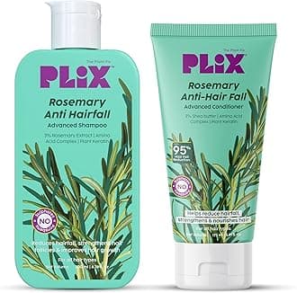 Rosemary Anti Hairfall Regime| Advanced Shampoo & Conditioner | Reduces Hair Fall & Strengthens Hair | Rosemary Extract, Ceramides & Plant Keratin | For Men & Women