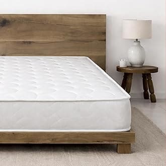 Starlight Beds European Double Mattress. Shell Design 140x200 Memory Foam Mattress with Springs. Soft, 18cm Deep, White. (140cm x 200cm)
