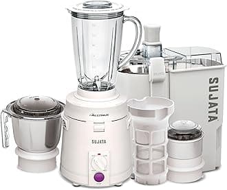 Multimix 900 Watts Mixer Grinder with Juicer | 22000 Rotations Per Min | 90 Minutes Continuous Running | 3 Versatile Jars 1750 ml, 1000 ml and 400 ml | Coconut milk extractor attachment