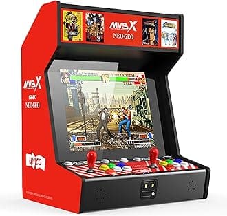 UNICO MVSX Home Arcade, Preloaded 50 SNK Licenced Retro Games, Support Two Players to Play Games Concurrently, Including The King of Fighters/Metal Slug and More