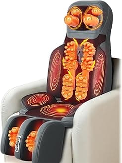 Full Body Massage Mat with Heat, Full Body Massage Bed with Shiatsu Neck Massage Pillow, Back Massage Chair Pad, for Neck and Back Muscle Relaxation