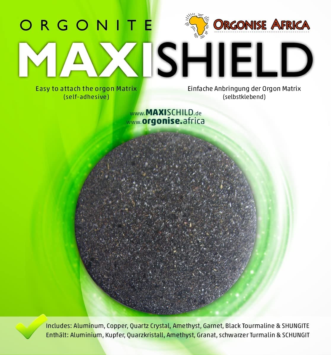 Orgonite Maxishield - EMF protection with for smartphone, tablet PC and wireless router.