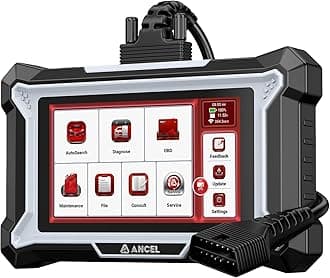 ANCEL OBD2 Scanner DS100, 4 Systems Car Diagnostic Tool for Engine ABS SRS Transmission, Car Code Reader with 7 Resets - ABS/Oil/Brake/Battery/SAS/ETS/Gear, Auto VIN, Online Help, Lifetime Free Update