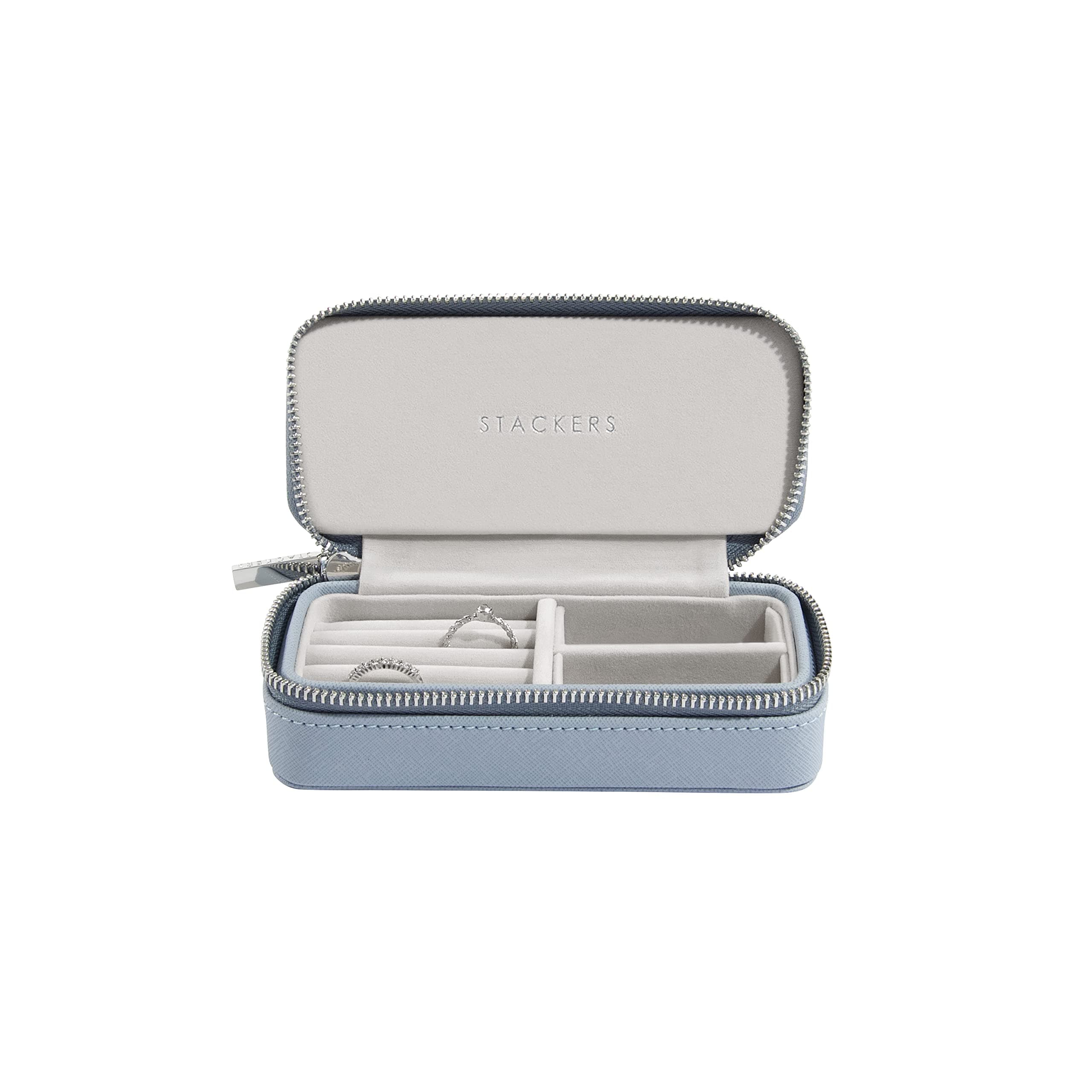 StackersStackers Dusky Blue Medium Travel Jewelry Box