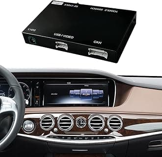 Road Top Wireless Carplay Wireless Android Auto for Mercedes Benz S Class W222 2014-2020 with NTG5.0, Carplay Retrofit Kit Decoder, Support Mirrorlink, Reverse Camera